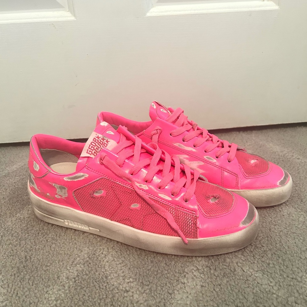 BRAND NEW HOT PINK GOLDEN GOOSE SNEAKERS SIZE 41